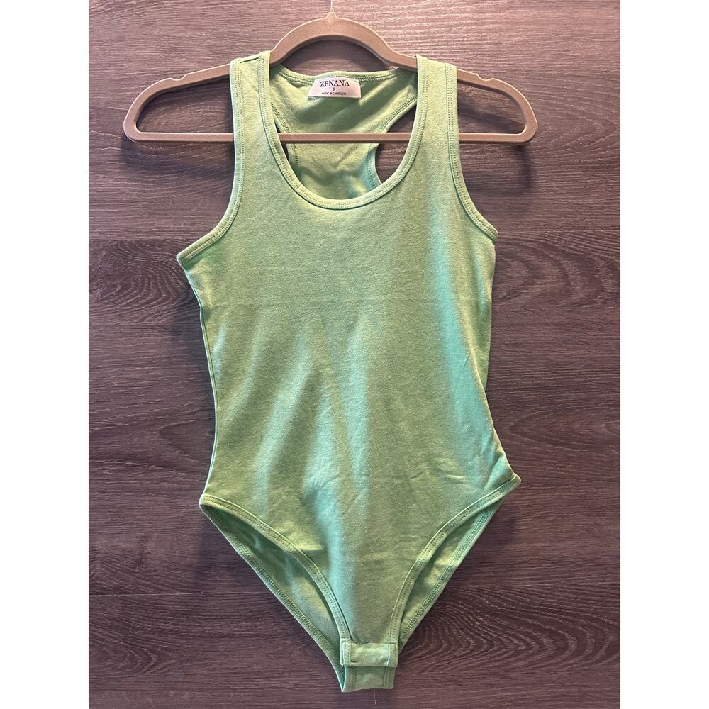 Green bodysuit small